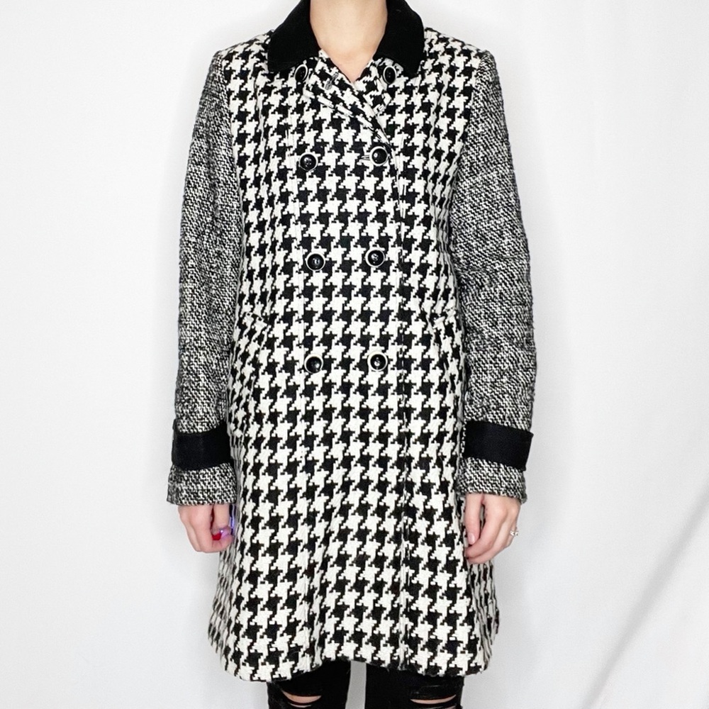 EXPRESS | Houndstooth Wool Jacket Medium